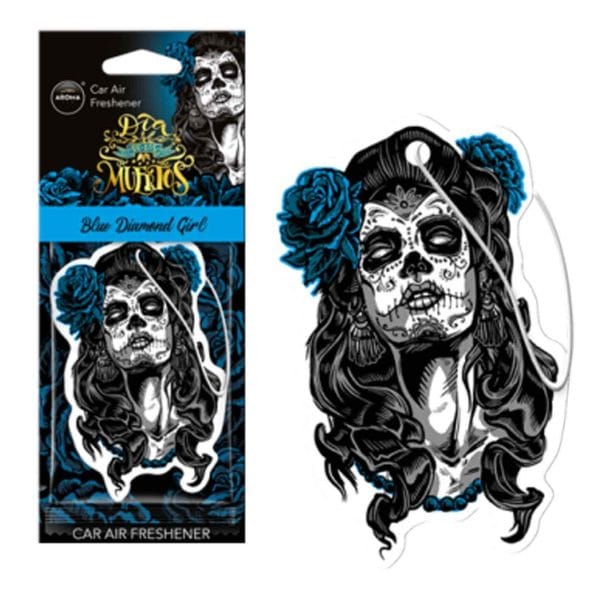 Aroma Car Dia De Los Muertos - Blue Diamond Girl