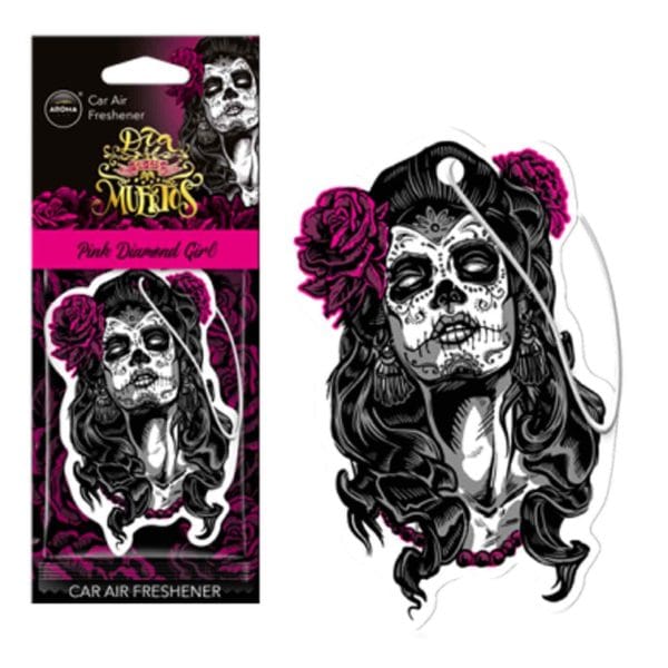 Aroma Car Dia De Los Muertos - Pink Diamond Girl