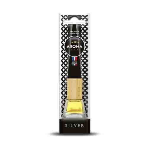 Aroma Car Crystal Wood Geurhanger - Silver