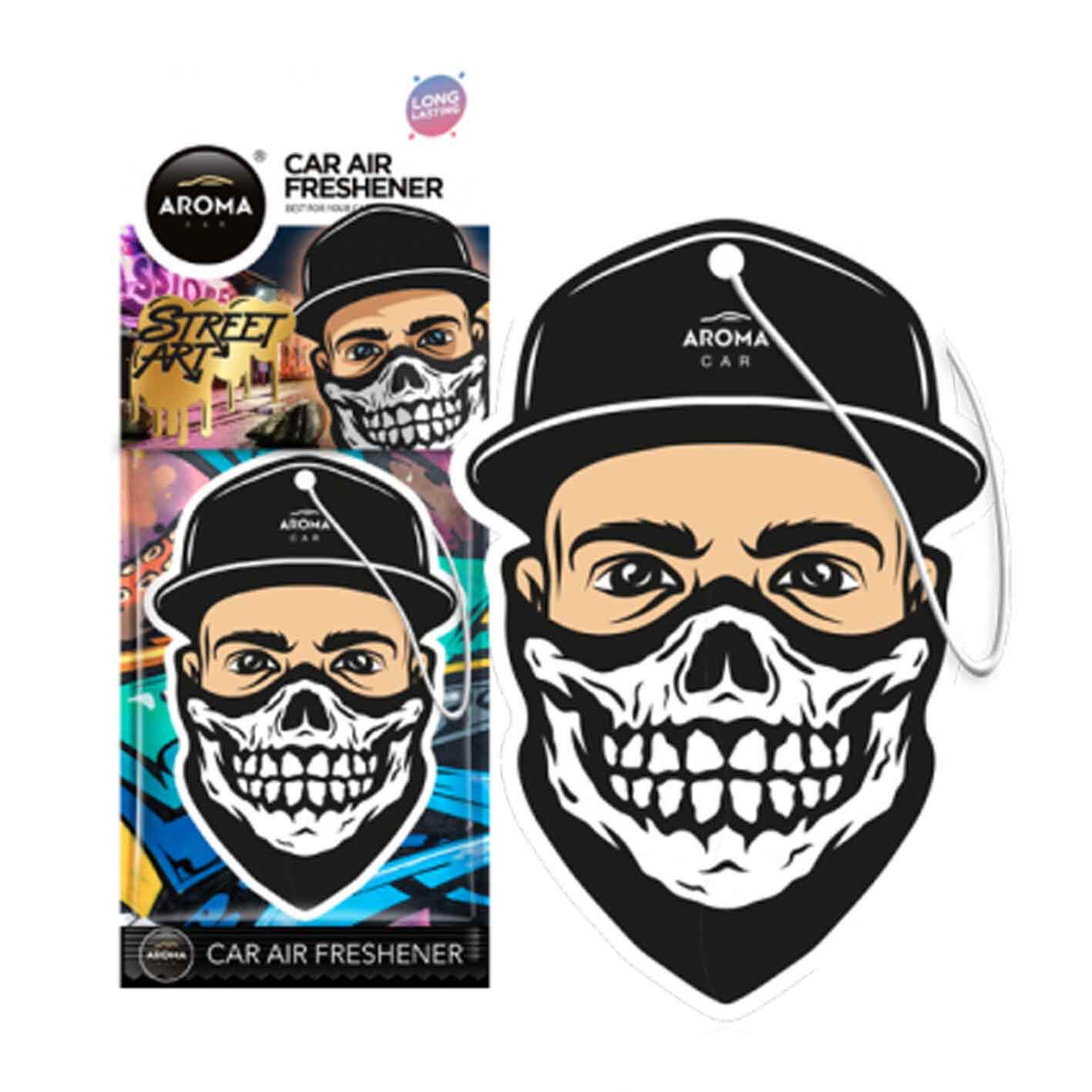 Aroma Car Street Art (Skull)